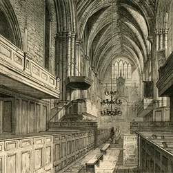 Interiör av St. Frälsarkyrkan, c1878.