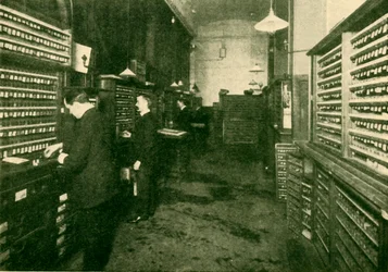 Interiör av ett Great Western bokningskontor, 1930.