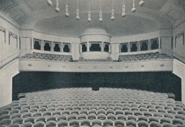 Interiör av en ny kinoteater i West End i Berlin, c1913