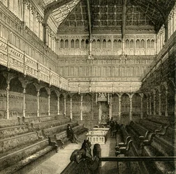 Underhusets interiör, 1875, 1881.