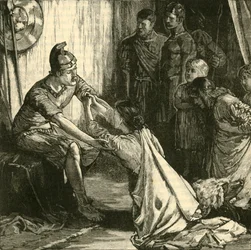 Intervju mellan Coriolanus och hans fru och mor, 1890.