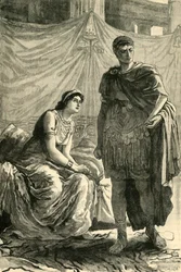 Intervju mellan Octavianus och Cleopatra, 1890.