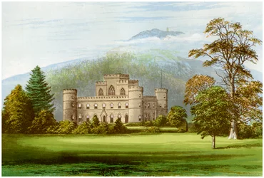 Inveraray Castle, Argyllshire, Skottland, hem för hertigen av Argyll, c1880