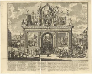 Investeringsplaner: Minnesbåge uppförd vid begravningsplatsen för ruinerade aktieägare, 1720.