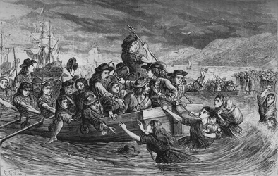 Irländska trupper lämnar Limerick, 1692, c1880