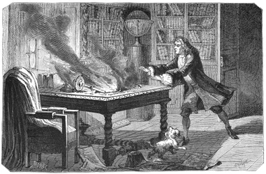 Isaac Newton, engelsk vetenskapsman och matematiker, 1874