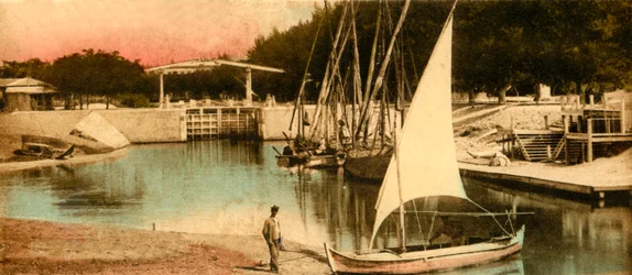 Ismailia - Damporten nedåt, c1918-c1939.