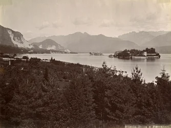 Isola dei Pescatori Island of the Fishermen, Lago Maggiore, Italien, 1890