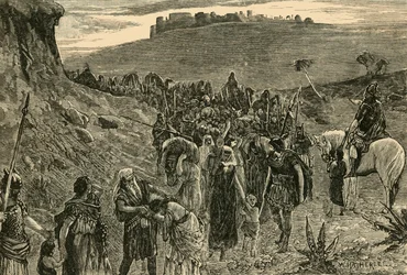 Israeliter går i fångenskap, 1890.