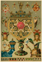 Italienska renässansverk i ädelmetaller och emalj, 1898.