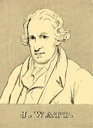 J. Watt, 1736-1819, 1830.