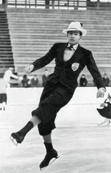 Jack Dunn, brittisk konståkare, vinter-OS, Garmisch-Partenkirchen, Tyskland, 1936