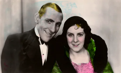 Jack Hulbert 1892-1978 och hans fru Cicely Courtneidge 1893-1980, engelska skådespelare, 1900-talet