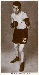 Jack Kid Berg, engelsk boxare, 1938