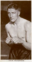 Jack Petersen, walesisk boxare, 1938