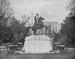 Jackson-statyn, Lafayette Square, Washington, D.C., c1897.