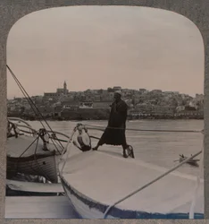Jaffa den gamla Joppa från havet, c1900
