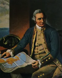 James Cook 1728-1779. - Gravyr efter målningen av Dance, 1934.