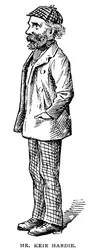 James Keir Hardie, skotskfödd brittisk fackföreningsmedlem och Labour-politiker, 1903