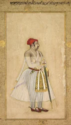 Jaswant Singh av Jodhpur regerade 1635-1678, ca. 1660-1665.