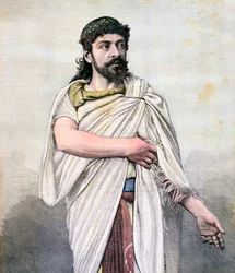 Jean Mounet-Sully som Oedipus i Oedipe Roi, Comedie Francaise, 1892