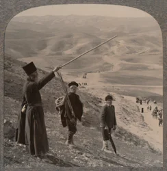Jericho road, nära Samaritans Inn, c1900
