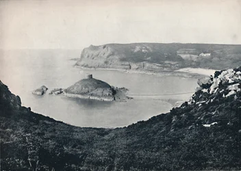 Jersey - Portelet Bay och Janvrin Island, 1895