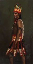 Jivaro Indian, ca. 1890-1892.