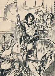 Joan vid chefen för armén, c1907