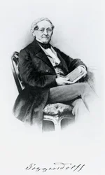 Johann Christian Poggendorf, tysk fysiker, mitten av 1800-talet