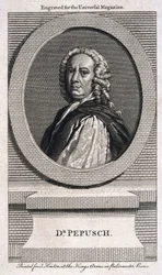 Johann Christoph Pepusch, tysk kompositör och musikteoretiker, ca 1725