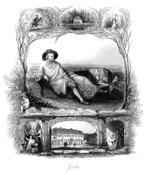 Johann Wolfgang von Goethe, tysk poet, dramatiker och vetenskapsman, 1800-talet