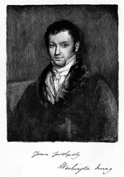 John Byrom, engelsk författare och poet från 1700-talet född i Manchester, 1821