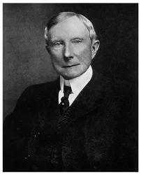 John D Rockefeller, amerikansk industriman, sent 1800-tal 1956