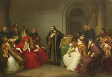 John Hus före konciliet i Konstanz, slutet av 1800-talet