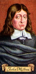 John Milton, hämtat från en serie cigarettkort, 1935