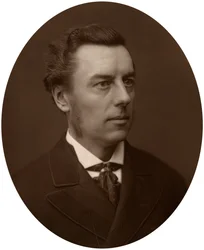 Joseph Chamberlain, MP, ordförande för handelsstyrelsen, 1881