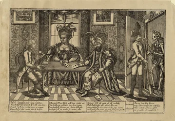 Joseph II, Katarina den stora och sultan Abdul Hamid I spelkort, ca. 1780
