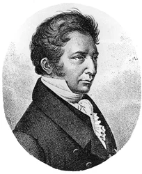 Joseph Louis Gay-Lussac, fransk kemist, fysiker och ballongfarare, c1824