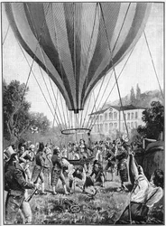 Joseph Louis Gay-Lussac gör en ballonguppstigning från Paris, 14 september 1804 1910