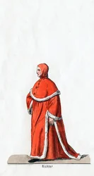 Domare, kostymdesign för Shakespeares pjäs, Henry VIII, 1800-talet