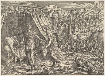 Judith och Holofernes, från Biblia, Frankfurt, 1564.