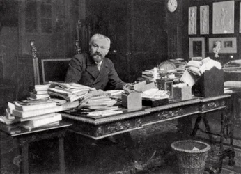 Jules Lemaitre, fransk dramatiker och kritiker, 1908