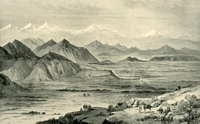 Kabul, tittar norrut från kullen ovanför det brittiska lägret vid Beni Hissar, 8 oktober 1879, 1901.