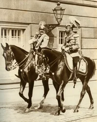 Kaiser Wilhelm II och kung George V i Berlin, Tyskland, 1911, 1935.