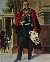 Kaiser Wilhelm I. 1797-1888. - Målning av Plockhorst, 1934.