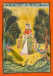Kakubha Ragini, folio från en Ragamala, ca. 1630.