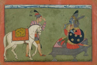 Kalki-avatar, Vishnus framtida inkarnation, ca 1700-1710.