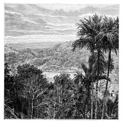 Kandy Maha Nuvara, Sri Lanka, 1895