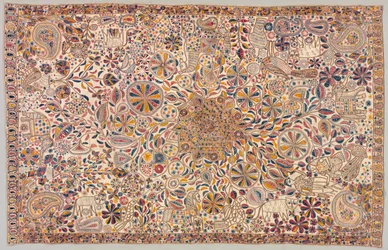 Kantha ceremoniellt täcke, 1800-tal.